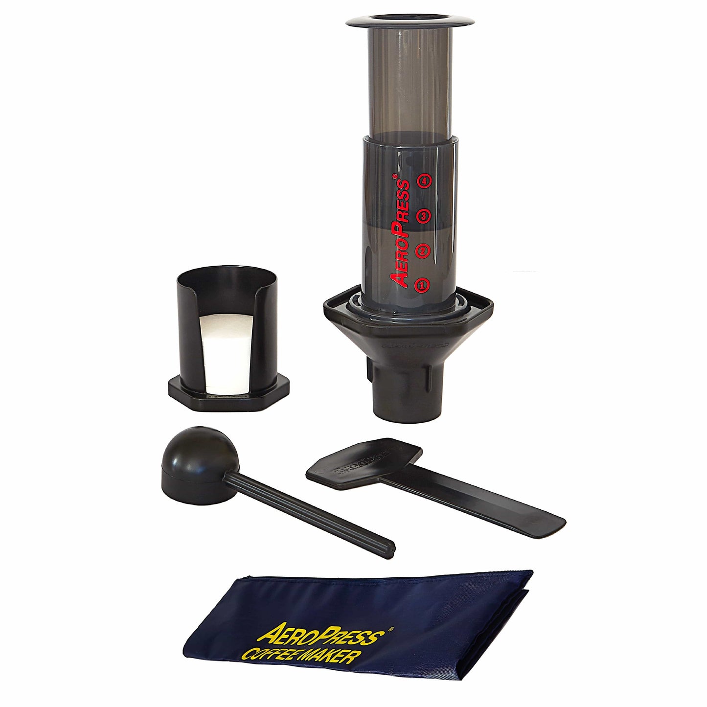 AeroPress Coffee Maker Kaffeebereiter, inkl. 350 Filtern - Big Bag Coffee