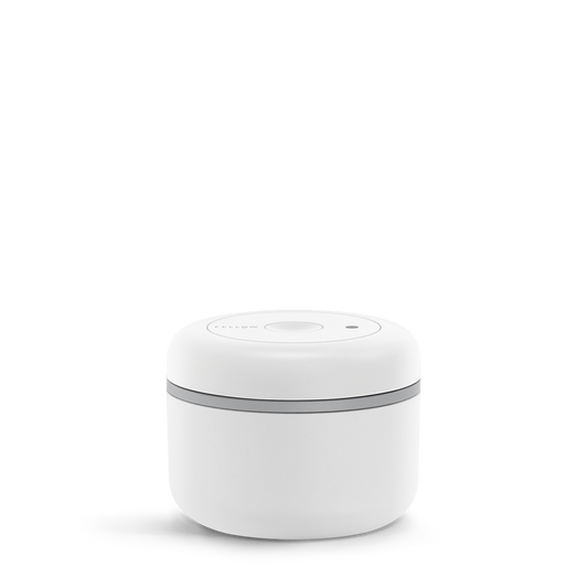 Fellow Atmos Canister Vakuum Aufbewahrungsdose für Kaffeebohnen 400 ml / Matt-Weiß - Big Bag Coffee