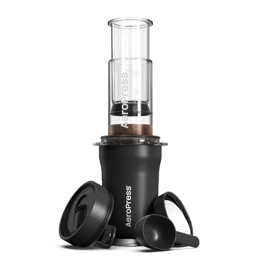 AeroPress Go Plus Travel System - Black - Big Bag Coffee