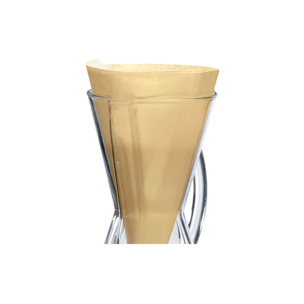 Ungefaltete Naturpapierfilter Chemex 100 Stk. (für 3–Tassen)
