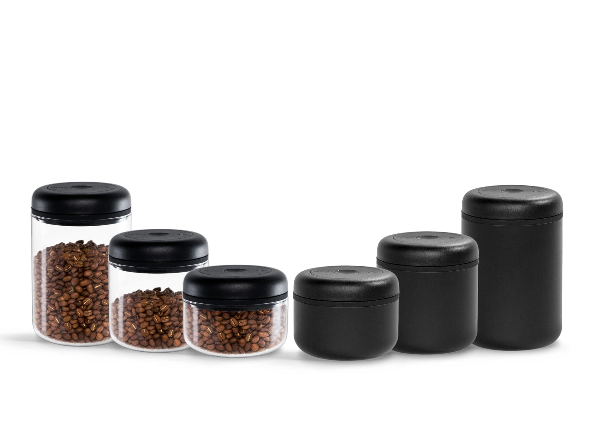 Fellow Atmos Canister Vakuum Aufbewahrungsdose für Kaffeebohnen 1.200 ml - Matt-Schwarz - Coffee Annan