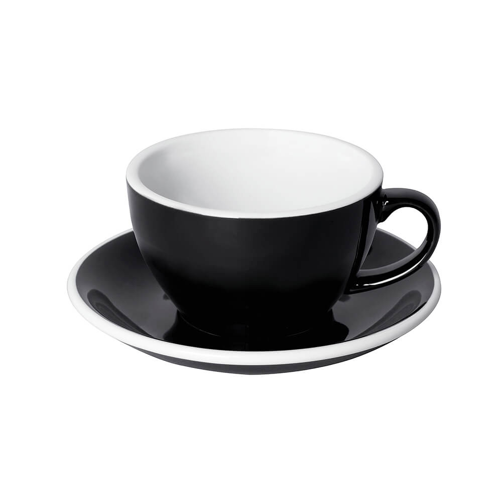Loveramics Cappuccino Tasse, 250ml, Schwarz