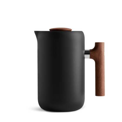 Fellow Clara French Press, Schwarz - Walnuss - Big Bag Coffee